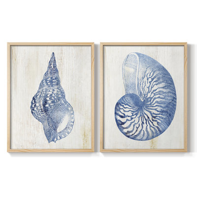 Shell III - reproduction encadrée de qualité supérieure - prête à être accrochée - aucun clou requis - aucun clou requis