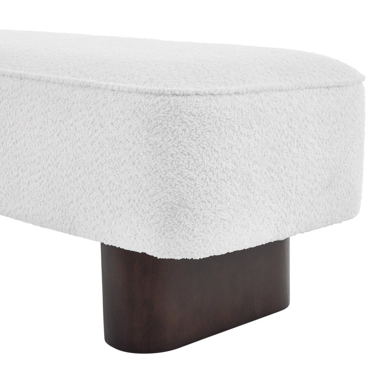 Banc rembourré en bois VelvLoft