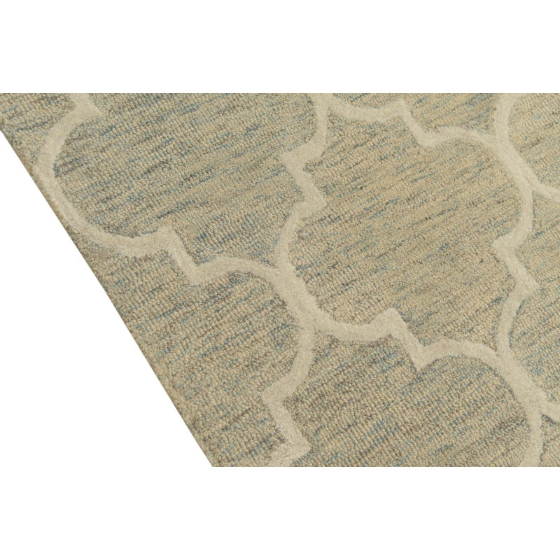 5x8 Parris Light Blue and Beige Rug
