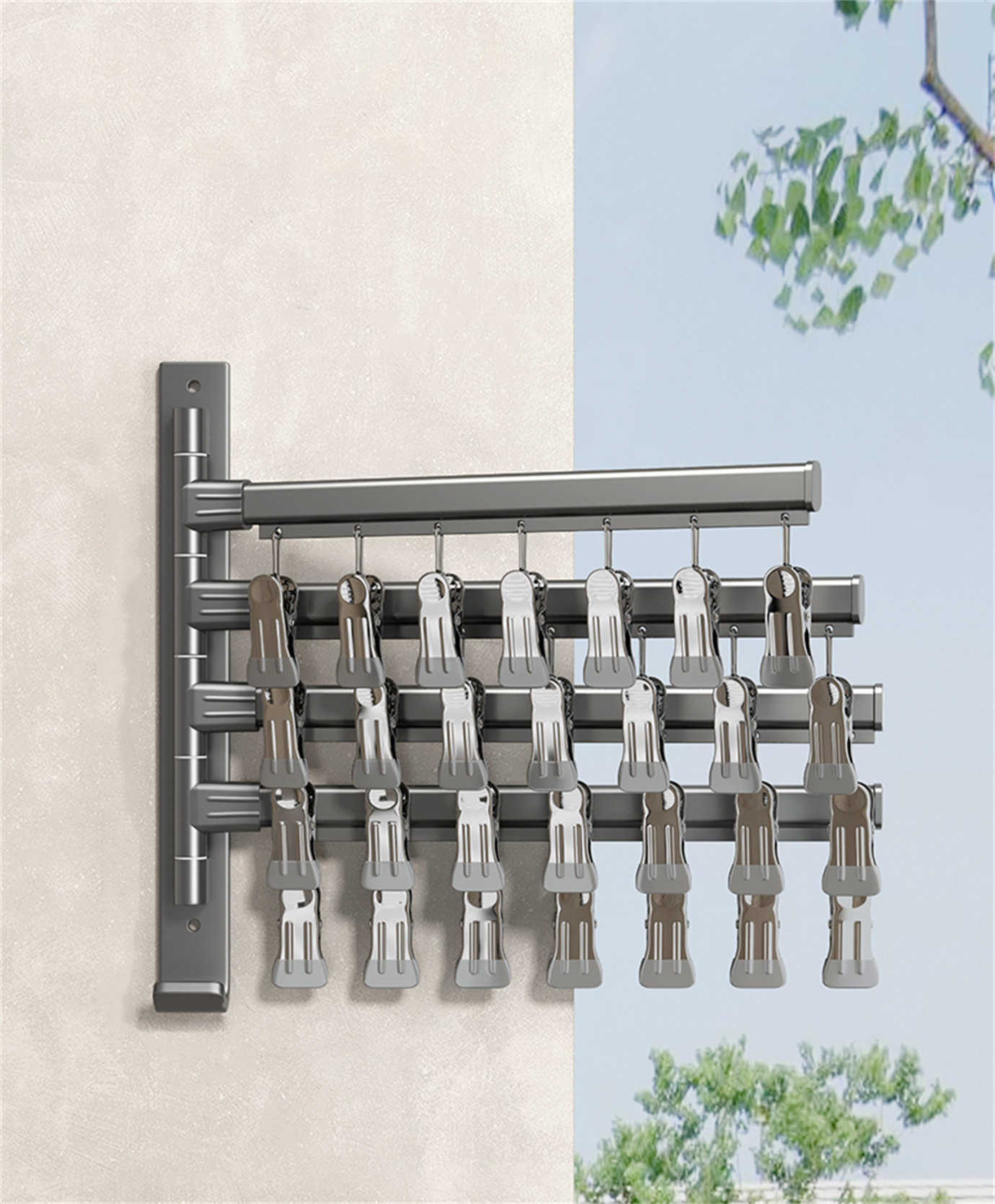 Thrones Designs Sockmaster 180° Rotatable Balcony Sock Dryer - Wayfair ...