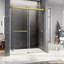 61'' - 65'' W x 76'' H Double Added Frameless Shower Door with Clear Glass-85011294