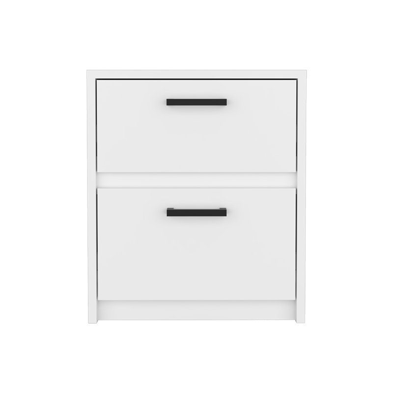 Nightstand Chequered, Two Drawes, Width X 18,9
