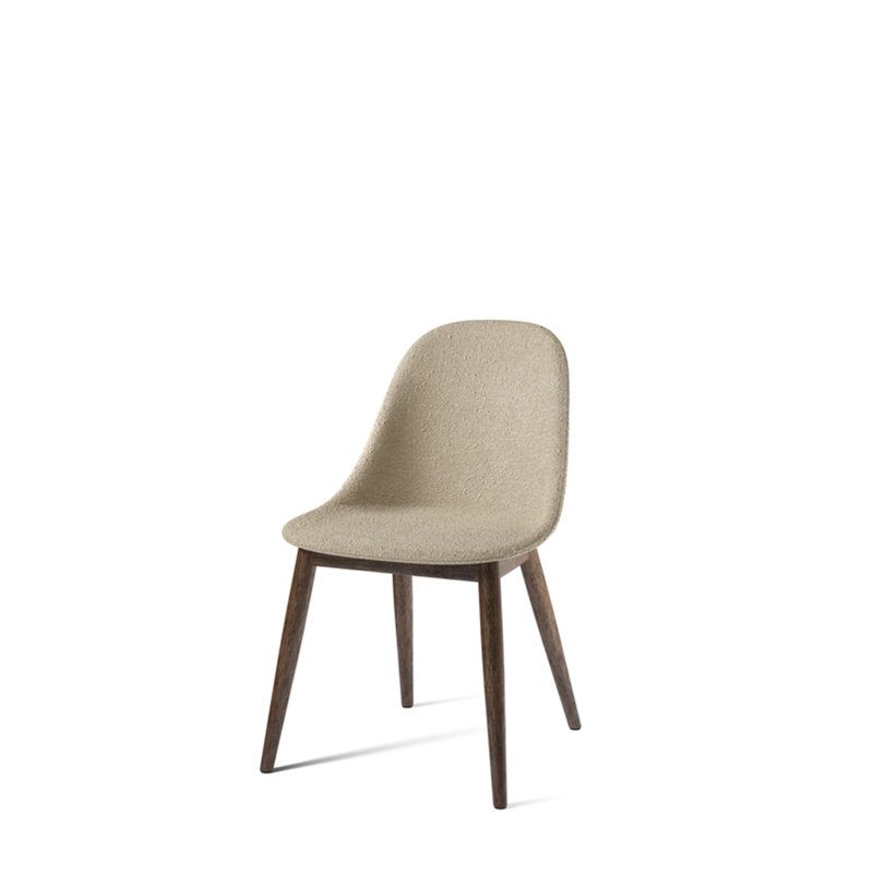 Harbour Dining Chair, Bouclé 02 Acrylic, Black Oak