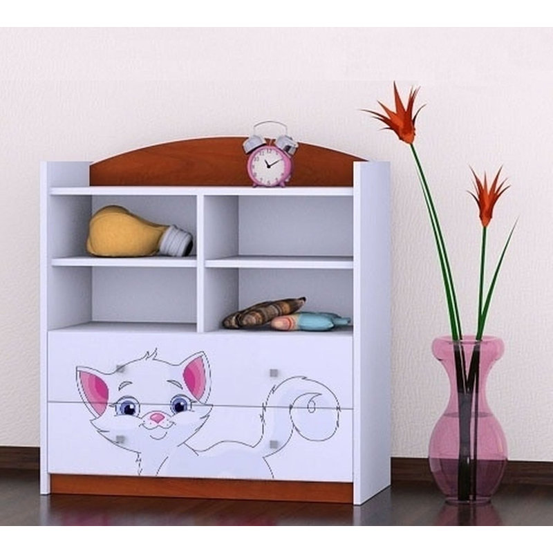 Liana 96cm H X 86cm W Kids Cube, Brown