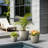 13.5" W x 11.5" H Medium Warm Gray Concrete Tall Round Planter / Pot with Drainage Hole for Indoor & Outdoor-761474564-761474585