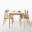 Combinaison de table et de chaises en crème Wind Wind Rock-105364648