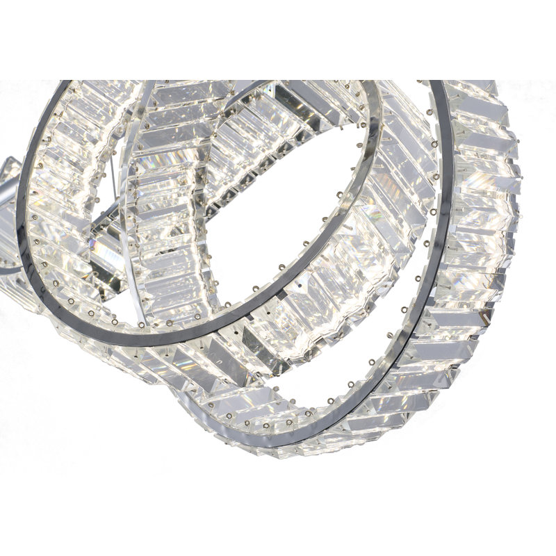 Lustre transitionnel en cristal 2 lumières