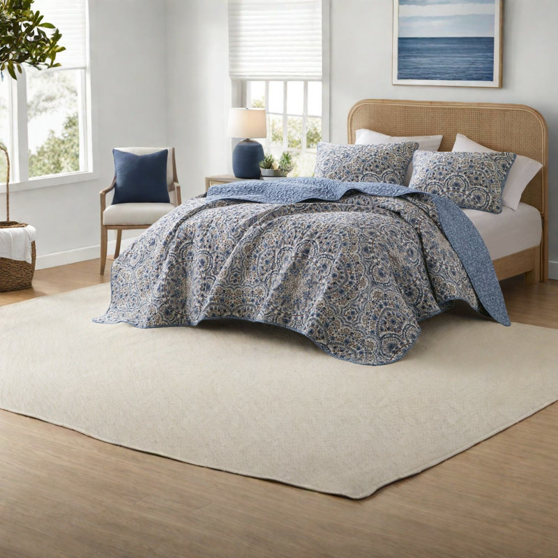 Reversible Bedding Sets, Polyester Full Queen Boho Floral For Home