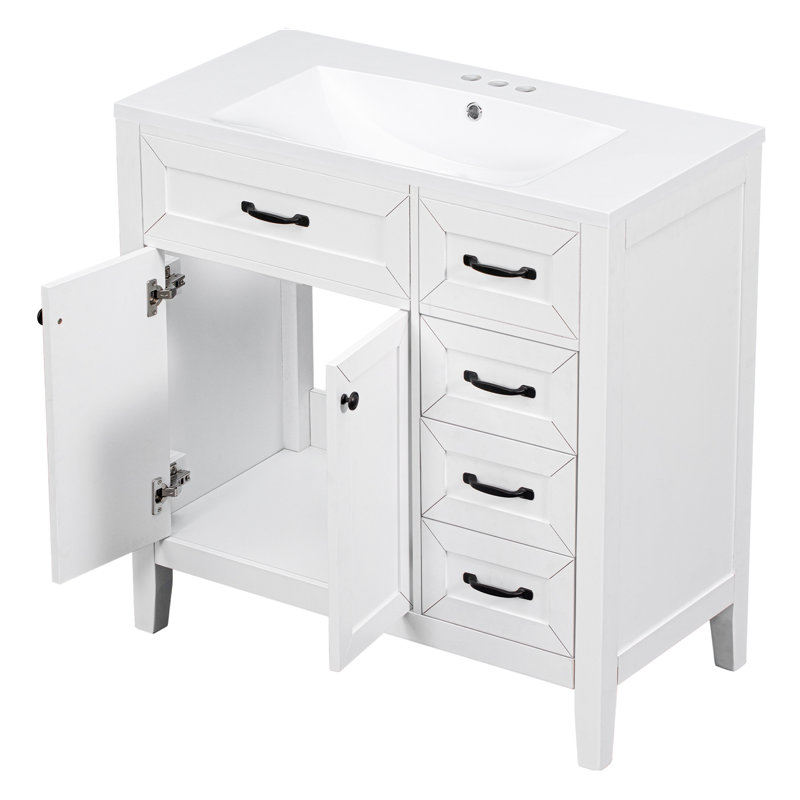 Meuble-lavabo blanc 36 po avec lavabo