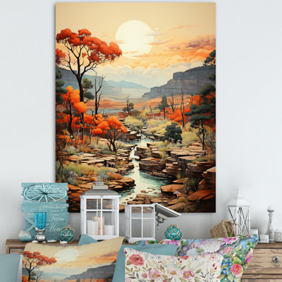 «Crombach Canyon Solace Pointillism», reproduction sur toile