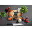 Black Pug Fall Glass Cutting Board Large