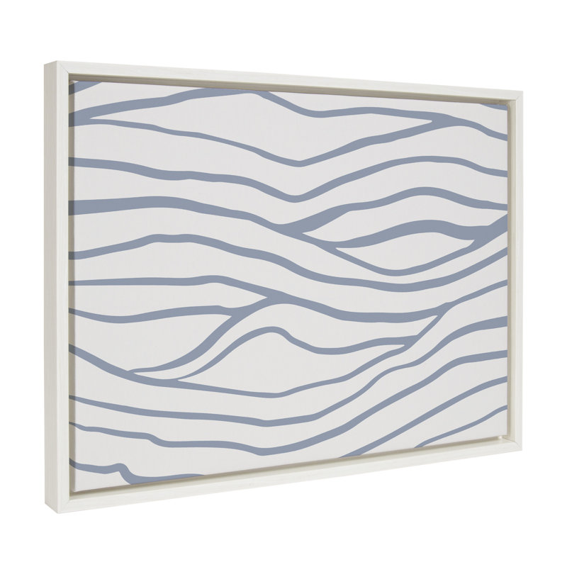 «Simple Elegant Coastal Waves» par The Creative Bunch Studio, reproduction d'art sur toile encadrée, H 18 po x l 24 po
