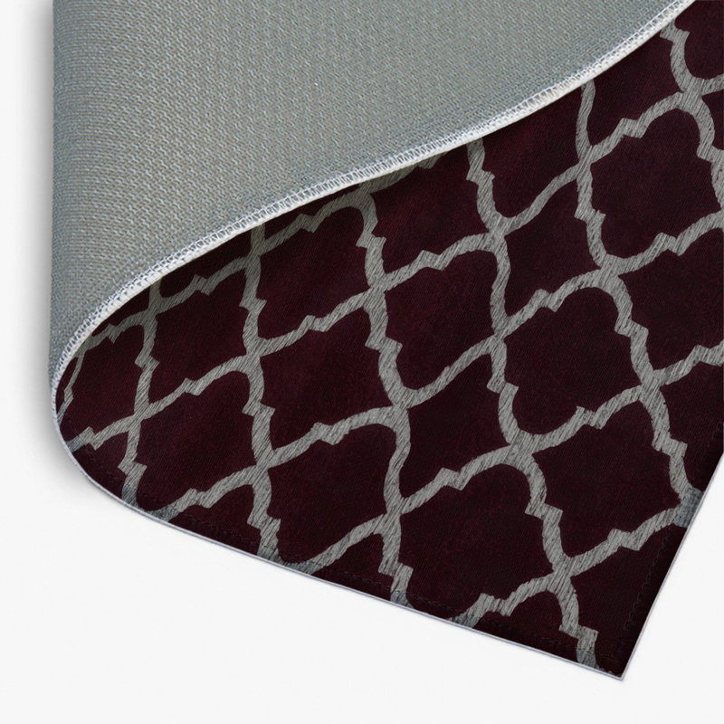 Tapis rouge intérieur et extérieur Trellis, Rectangulaire 2 pi x 3 pi
