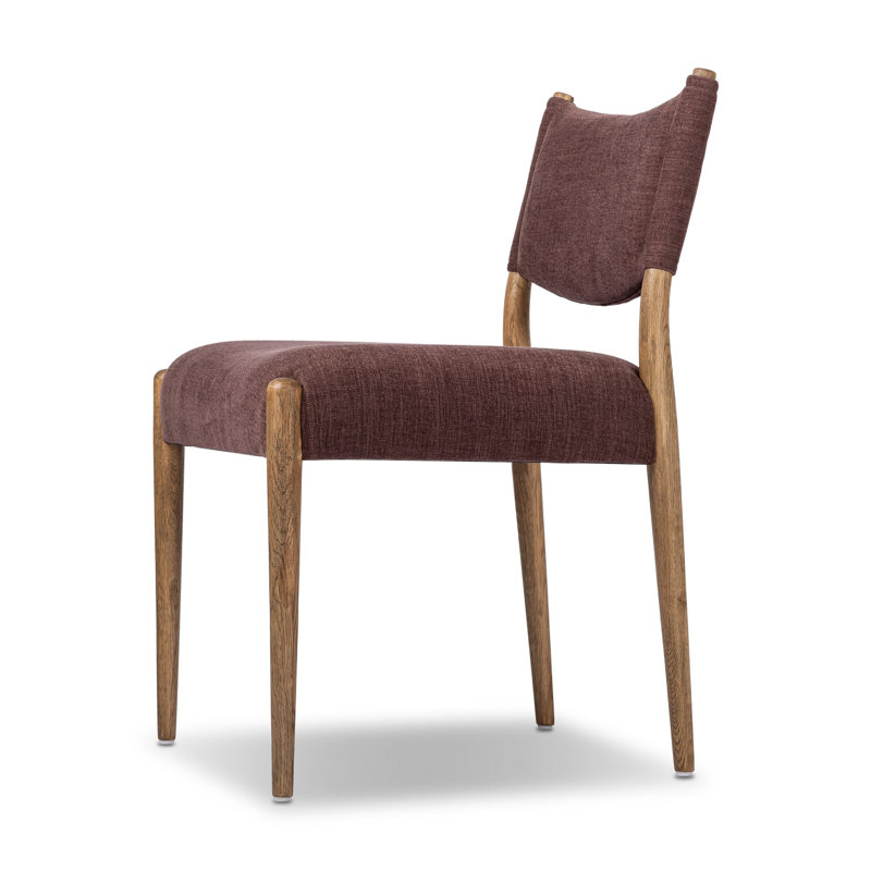 Jayla Upholstered Dining Chair, Toasted Oak, Laughlin Plum