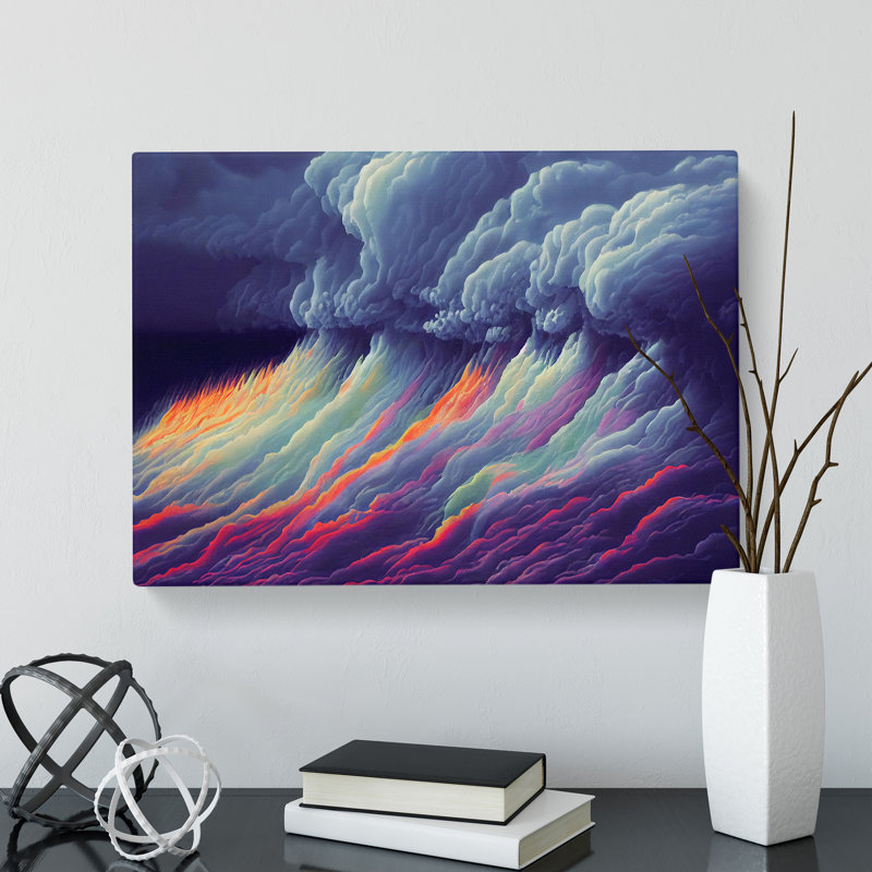 Phenomenal Thunderstorm - Wrapped Canvas Print, 35cm H x 50cm W x 3cm D