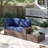 2 -Person Rattan Patio Safo With Cushions-118725431-120921206