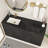 Monterey 59" Inch Freestanding Bathroom Vanity + Reinforced Black Acrylic Left Sink-1173910622-1173911469