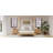 Solid Wood Canopy Bed Frame Four Poster Platform Bed With Slats Support, No Box Spring Needed-239097821-267455628