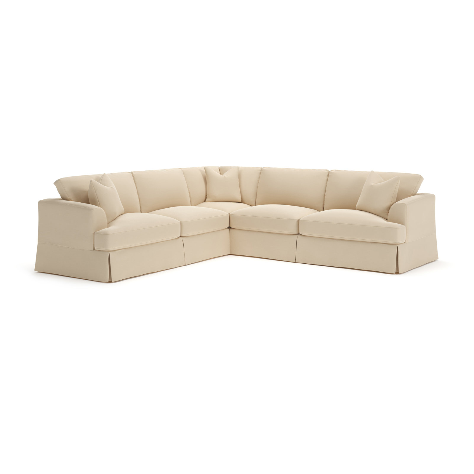 Lucia Sectional, Right Hand Facing, Canvas Flax Sunbrella® Canvas