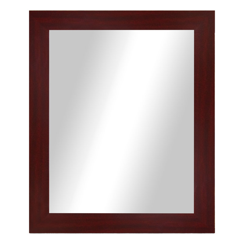 Miroir d'appoint mural Rayne, Acajou foncé