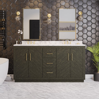 Ensemble de meuble-lavabo double l 72 po Sadelle