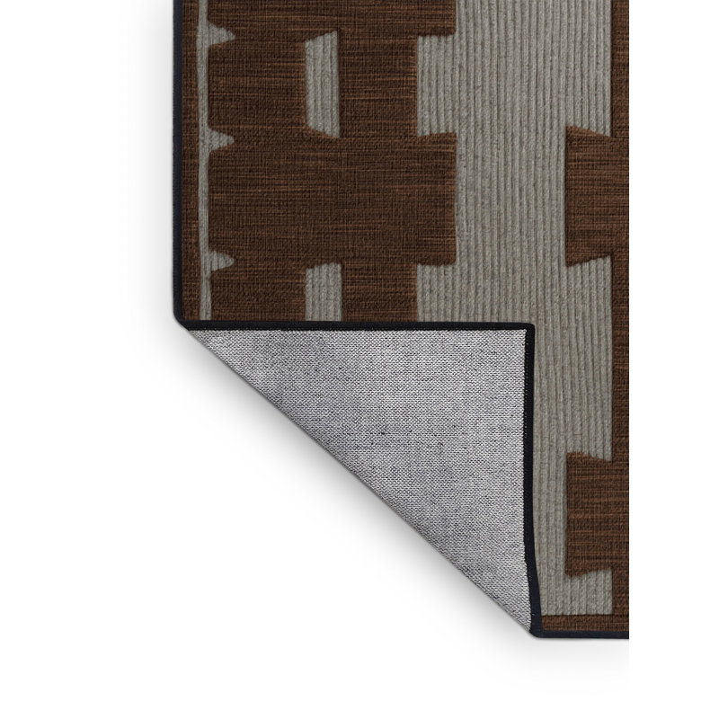 Machine Washable Trellis Black Area Rug