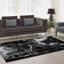 Tapis abstrait en polypropylène noir / blanc 1 pi 10 po x 2 pi 11 po Chumki-1950685449