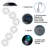 25'' Solar Powered Wind Chimes  Color Changing Outdoor Waterproof  Garden Decor Gift for Women