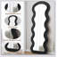 Miroir de plancher en flanelle pleine longueur pour la chambre à coucher et le salon, suspendu ou incliné, noir-1230224181-1230224183