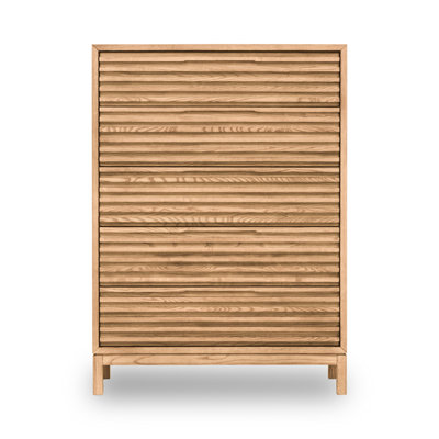 Grahamtown Solid Wood 106.68cm W 5 - Drawer Chest of Drawers