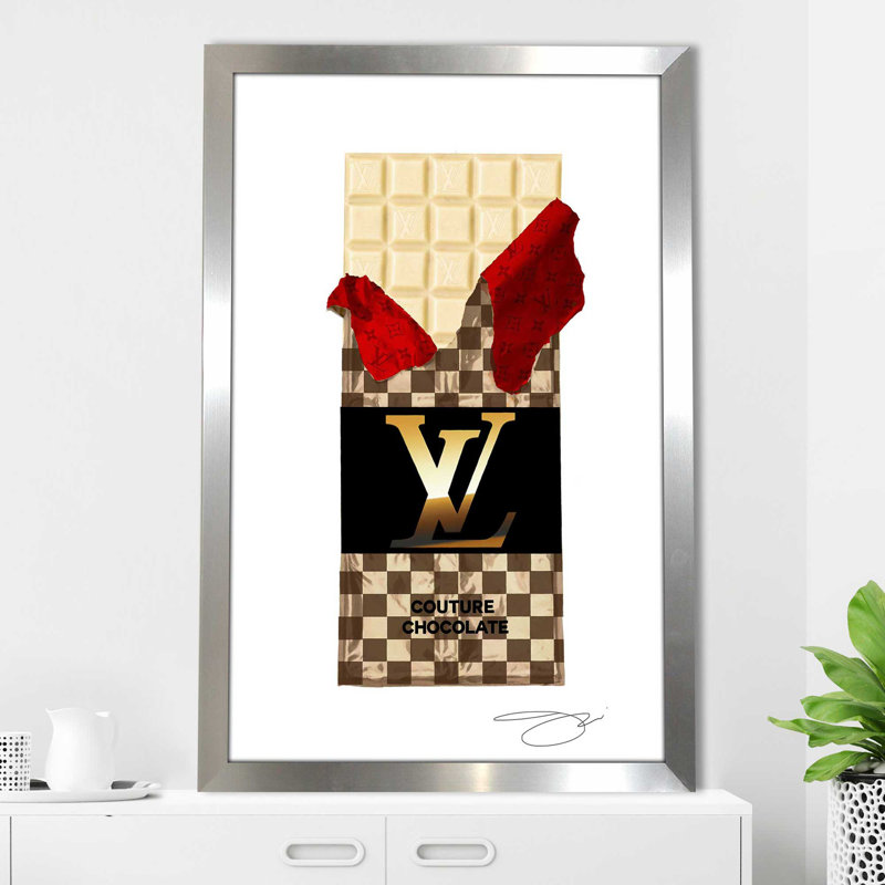 «Craving Louis Vuitton (Vertical)» par Jodi - impression, Encadrement argenté, H 39,5 po x l 27,5 po x P 0,75 po