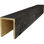 Poutre en bois taillé à la main AmeriCraft, 3 côtés (poutre en U), l 3 1/2 po x H 3 1/2 po x L 96 po, finition noir véritable, pin teinté