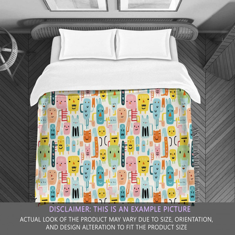 Whimsical Doodle Comforter, Queen Comforter