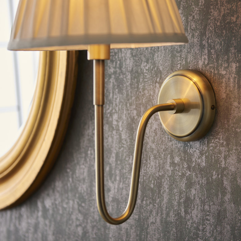 Jelisha Armed Sconce, Antique Brass