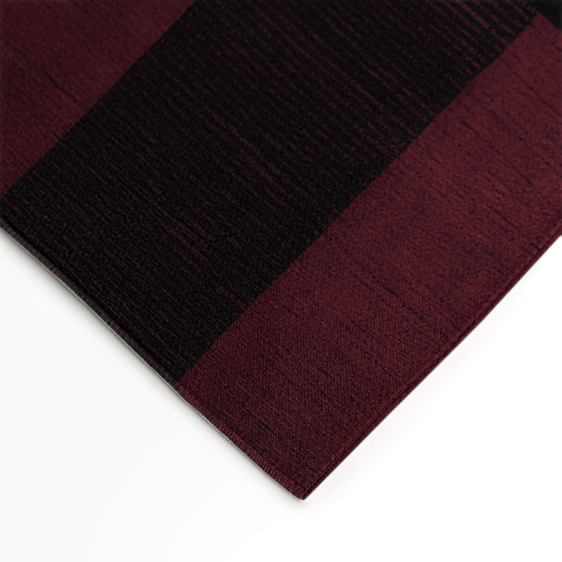 Tapis intérieur / extérieur noir à carreaux, Rectangle 5 pi x 7 pi