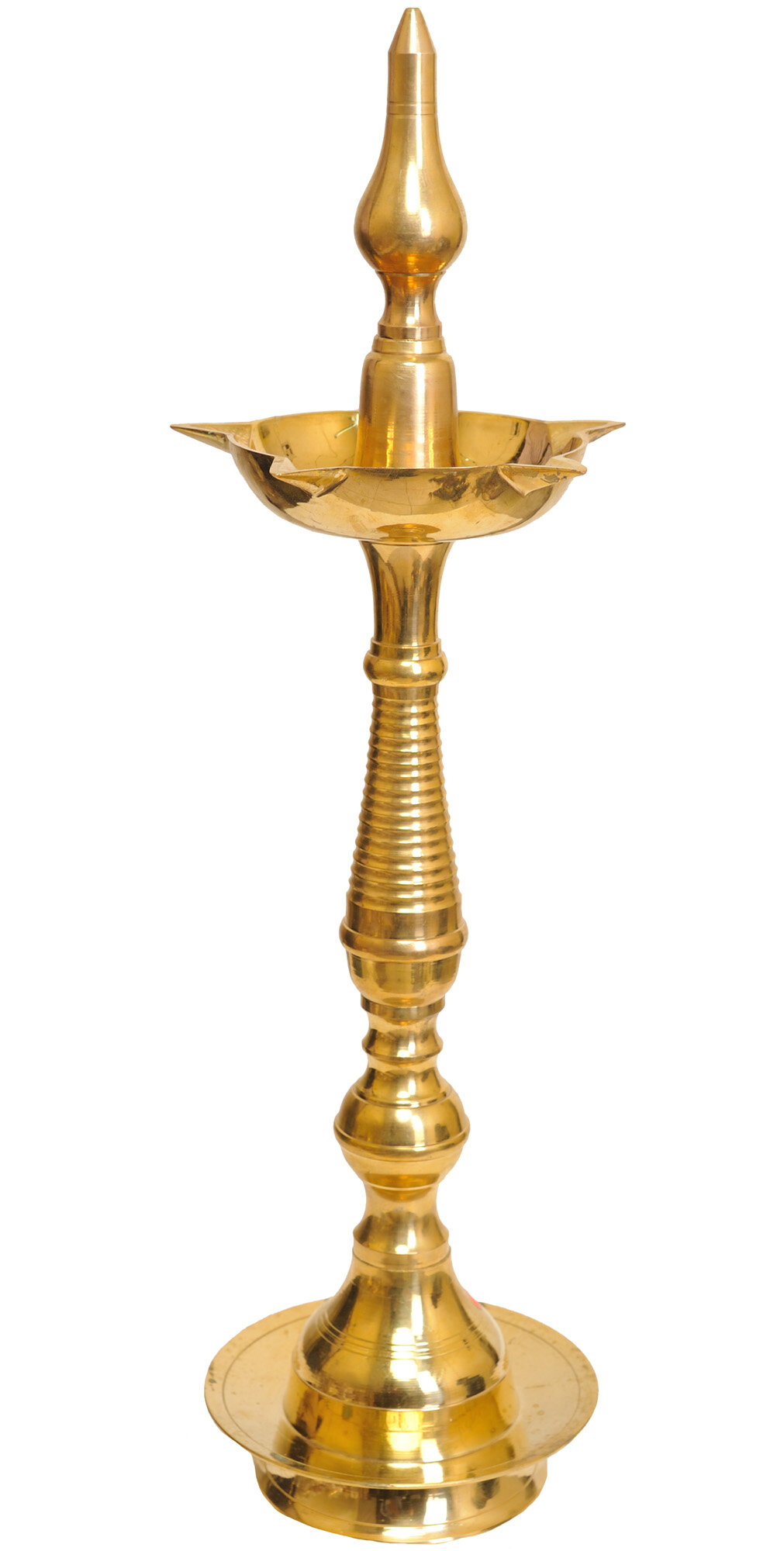 Exotic India 22'' H Brass Tabletop Candlestick | Wayfair