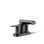 Robinet de salle de bain central 4 "avec ensemble de bonde escamotable Kohler Hint, robinet d'évier de salle de bain à 2 poignées, 1,2 gallon par minute