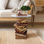 Montegue Stacked Books Glass Figurine Table