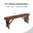 46-Inch Wagon-Inspired Solid Wood Patio Bench