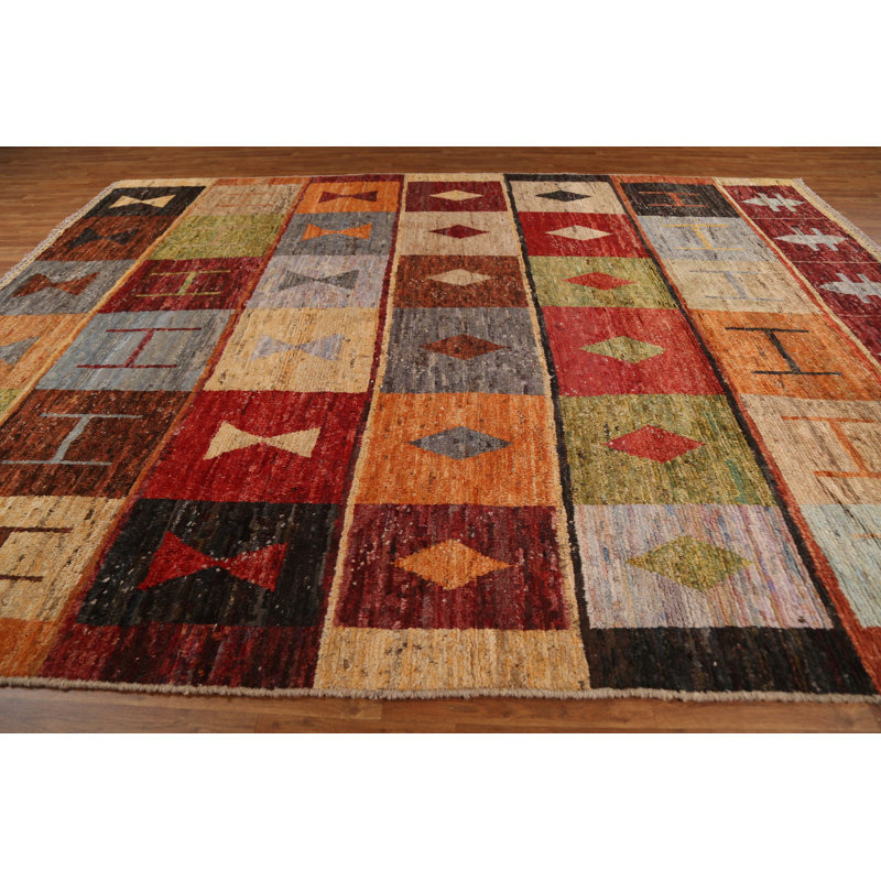 One-of-a-Kind 10'2" X 13'6" New Age Wool Area Rug in Beige