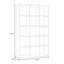 176.3cm H x 107.2cm W Standard Bookcase-215258363