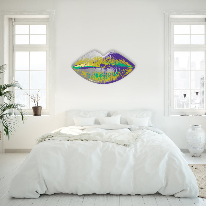 Muah! Print by Guseul Park, Yellow/Green/Purple