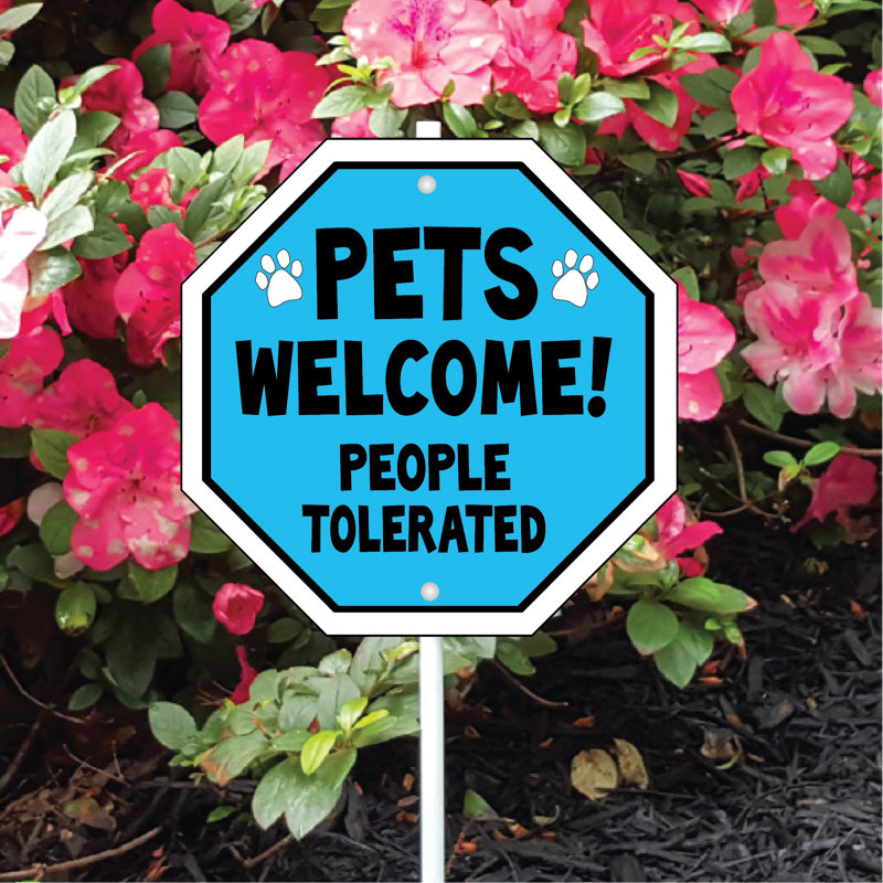 Animaux de compagnie, panneau «People Annoy Garden»