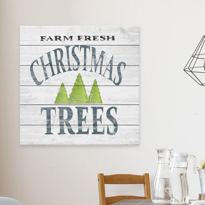 Impression d’art textuel sur bois, "mon bon sapin"
