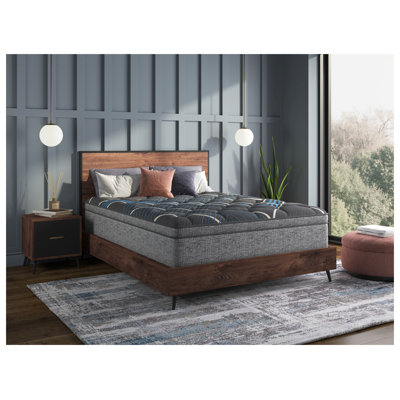 Matelas hybride à plateau-coussin de 15 po avec ressorts ensachés individuels de taille simple Restonic Comfort Care