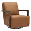 Fauteuil d'appoint pivotant en bois Ricki-1313601659