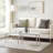 Wells Coffee Table with Pull-Out Top & Metal Legs