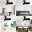 Ventilateur de plafond de chambre à coucher de 23 pouces avec moteur à courant continu à télécommande 3 pales à intensité variable de 3 couleurs avec lumière DEL de 18 W-1405225743