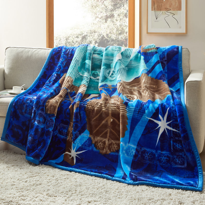 Couverture en peluche Nestl, Très grand, Bleu