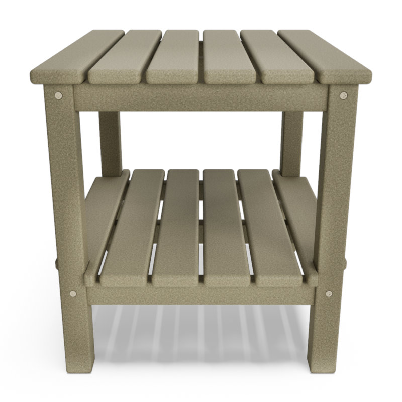 Table d'appoint Traditional - bois patiné, Beige